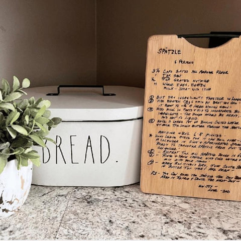 Wood Burnt Custom Cutting Board add Personalization great for Gifts 