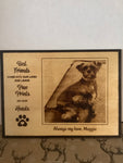 Memorial Paw Prints on Our Hearts Portrait (Pet Loss)