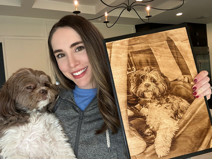 Wood Burnt Photo* Size 11x16* - 