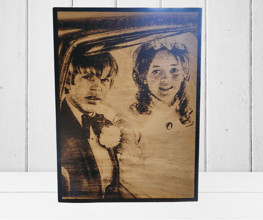 Wood Burnt Photo* Size 11x16* - 
