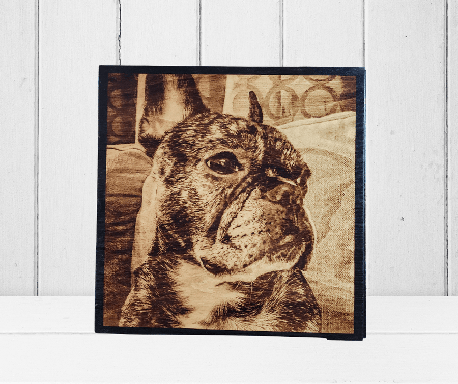 Wood Burnt Photo *Size 12x12* - 