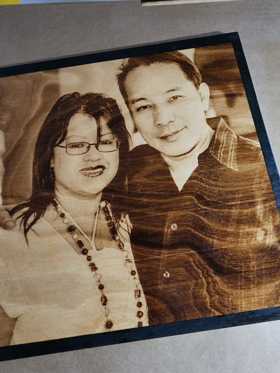 Wood Burnt Photo *Size 16x16* - 