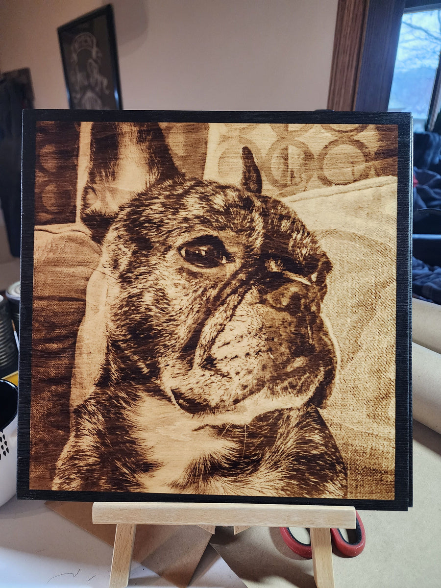 Wood Burnt Photo *Size 16x16* - 