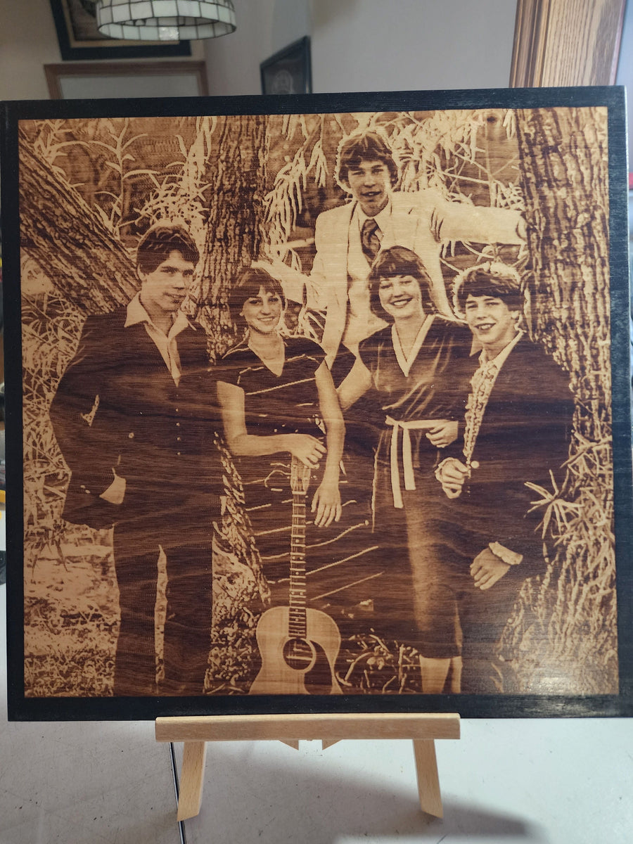 Wood Burnt Photo *Size 16x16* - 