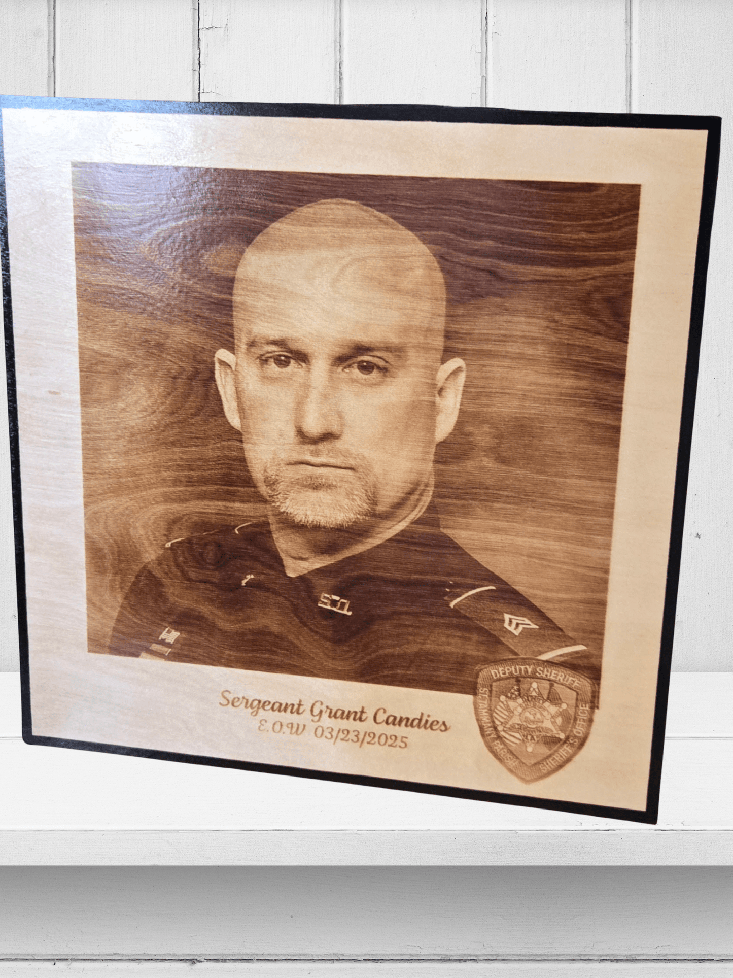 Wood Burnt Photo *Size 16x16* - 