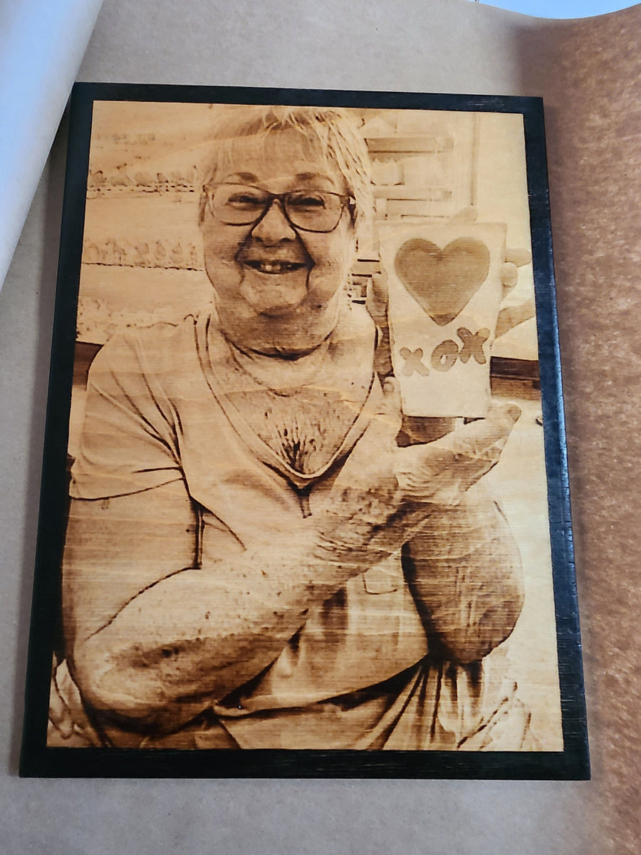 Wood Burnt Photo *Size 9x12* - 