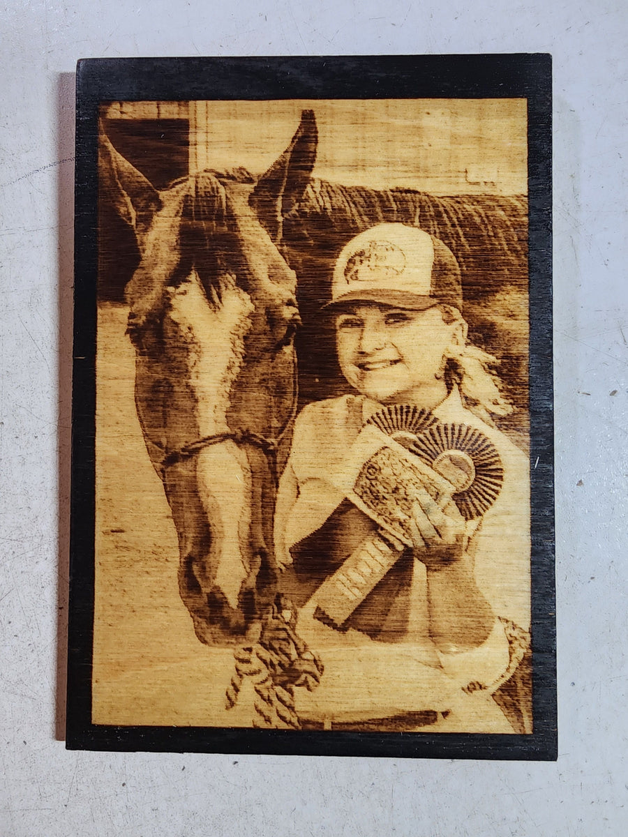 Wood Burnt Photo *Size 9x12* - 