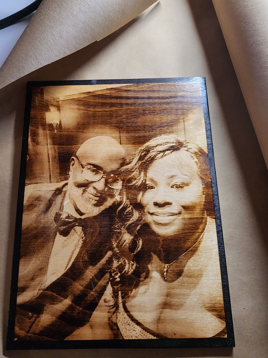 Wood Burnt Photo *Size 9x12* - 