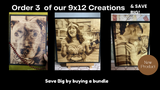 9x12 Bundle of 3 Creations