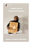 Burnt Creations Gift Card