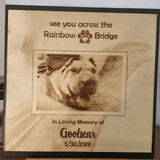 Memorial Pet Photo "Rainbow Bridge"