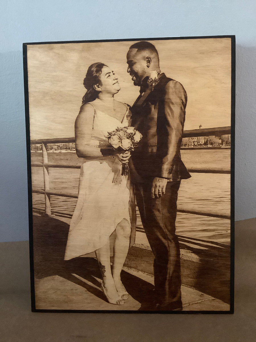 Wood Burnt Photo* Size 11x16* - 