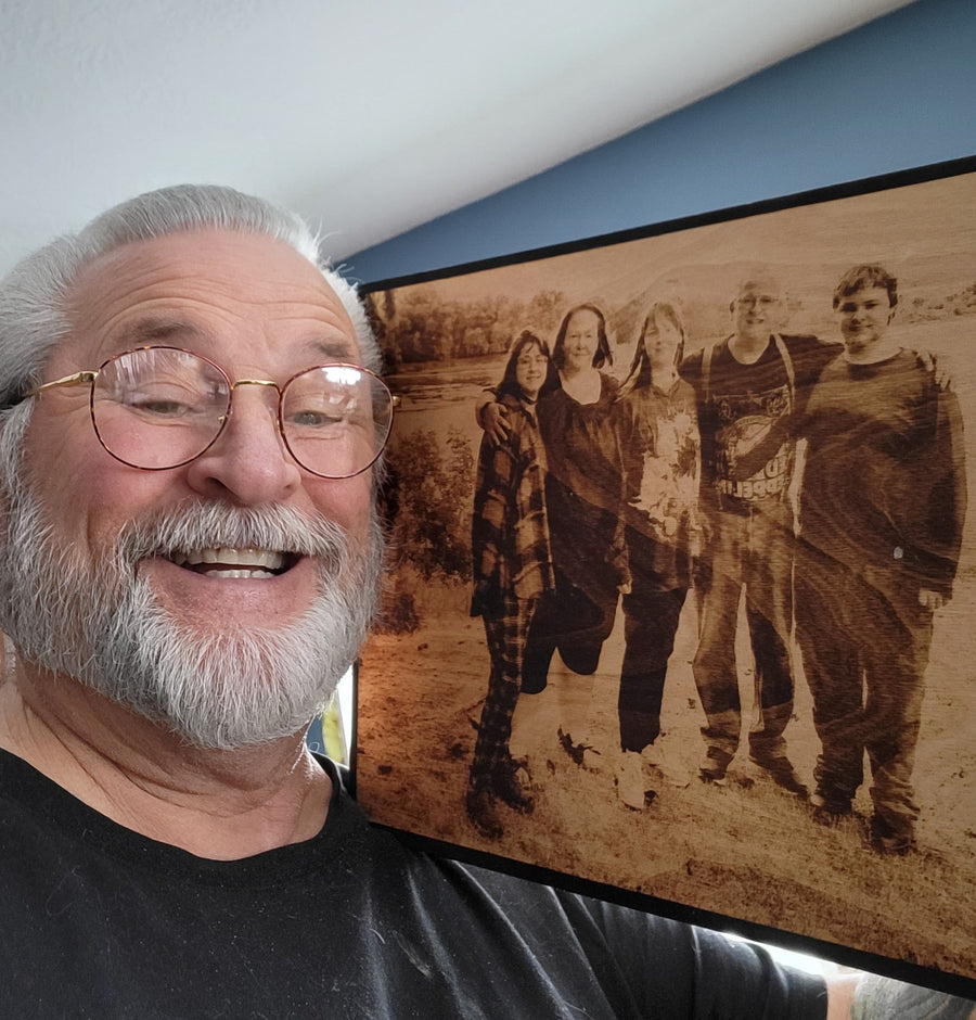 Wood Burnt Photo* Size 11x16* - 