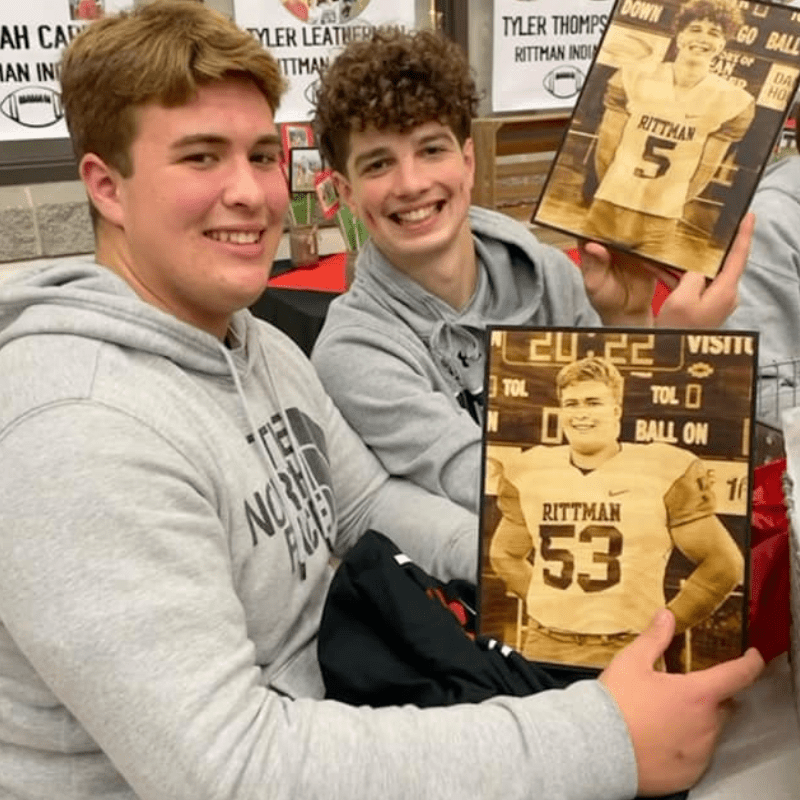 Wood Burnt Photo *Size 12x12* - 