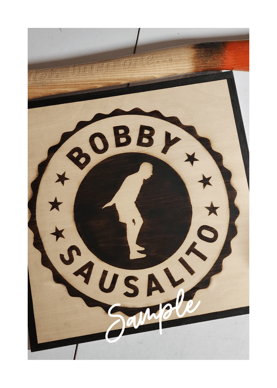 Wood Burnt Photo *Size 12x12* - 