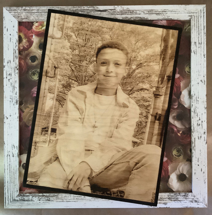 Wood Burnt Photo *Size 5x7* - 