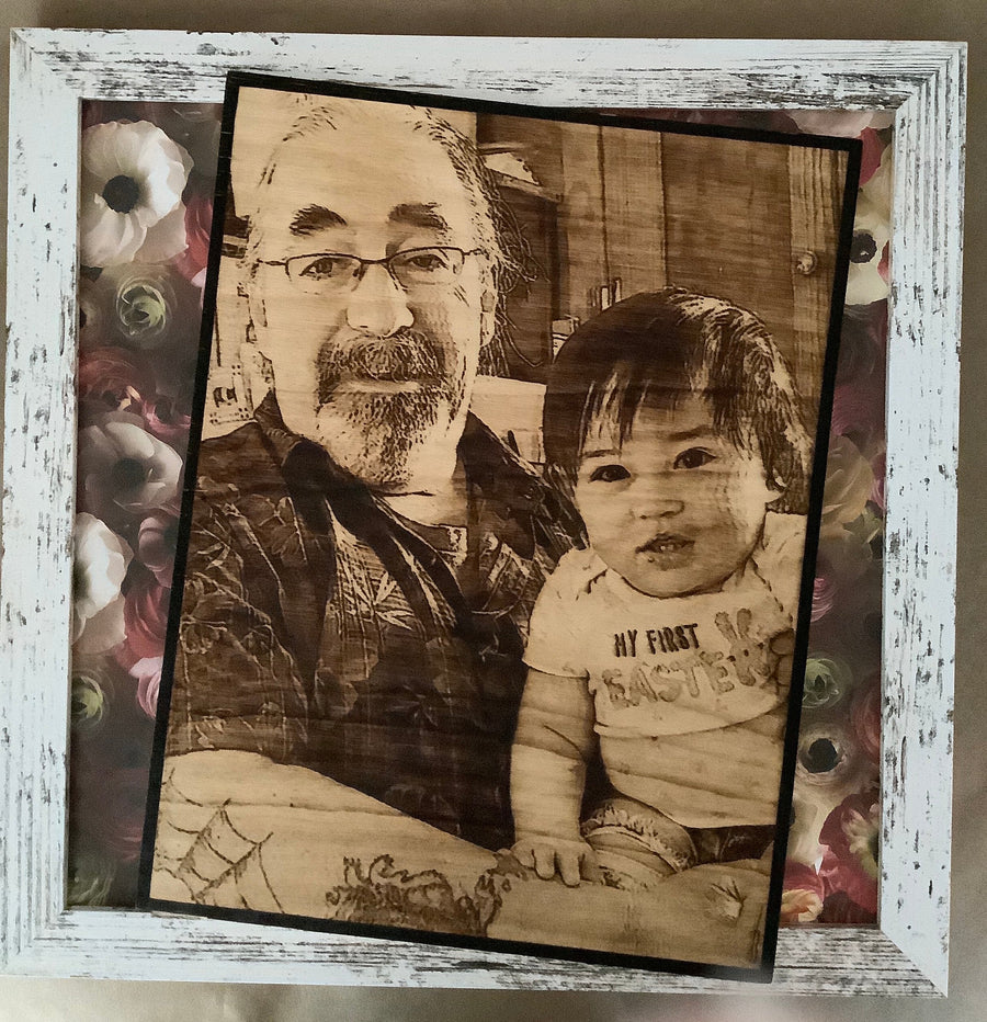 Wood Burnt Photo *Size 5x7* - 