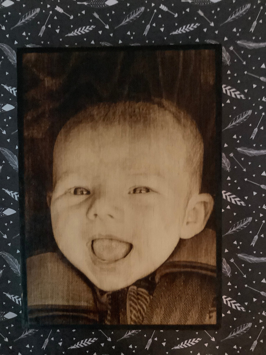Wood Burnt Photo *Size 5x7* - 