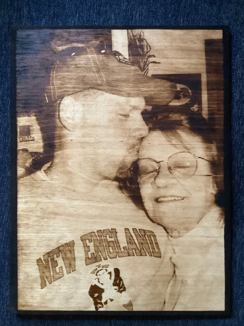 Custom Wood Burned Photo Gift | Personalized Portrait 9x12 | Burnt ...